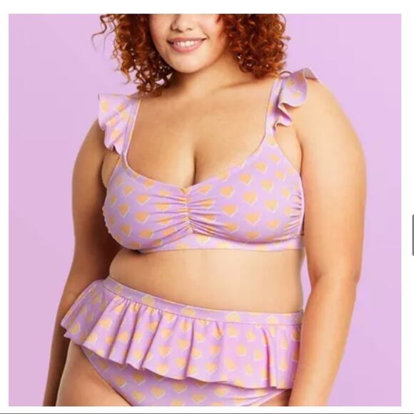 Stoney Clover Ln heart bikini plus sized - Picture 12 of 12